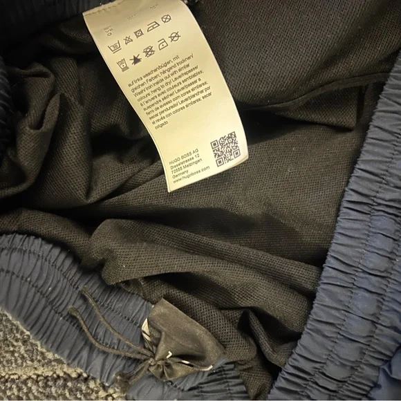 Boss Navy Swim Trunks - Picture 3 of 4